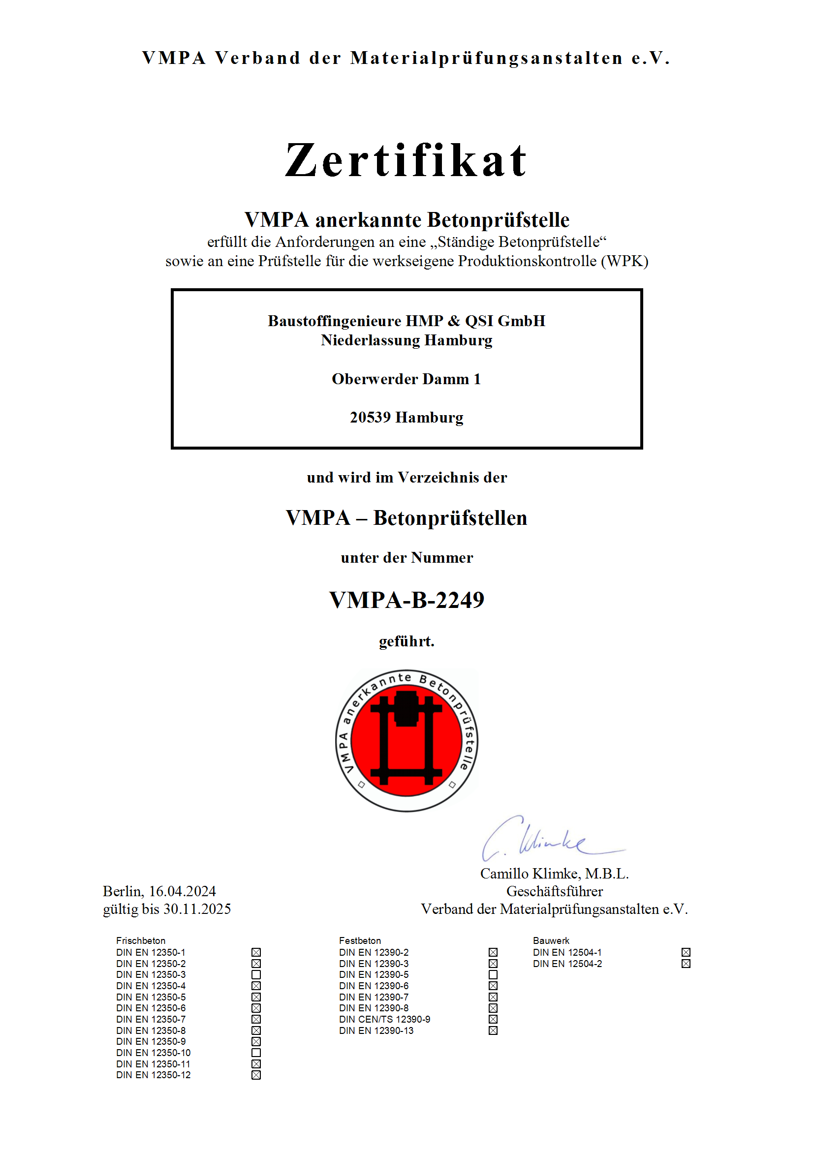 2024 04 VMPA Zertifikat